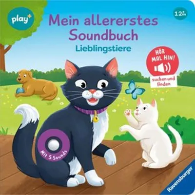 Obrázek produktu pro Play+ – Moje úplně první zvuková knížka, Oblíbená zvířátka – od 12 měsíců
