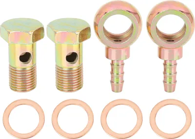 Image de 2 Sets 16mm Diamètre Banjo Boulon Rondelle Kit Métal pour Moto Voiture