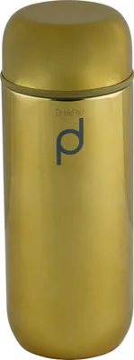 Isolierflasche 200 ml, Gold, Edelstahl, auslaufsicher