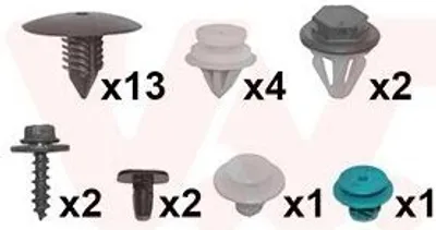 Immagine prodotto di VAN WEZEL Kit di montaggio parafango 4380796 Anteriore sinistro Anteriore destro per RENAULT Scénic III (JZ0/1)