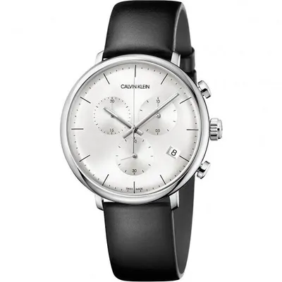 Immagine prodotto di Orologio cronografo al quarzo da uomo Calvin Klein con cinturino in pelle K8Q371C6