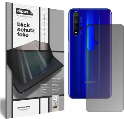Produktbild von Honor 20 Pro Rückseite Blickschutzfolie matt Schutzfolie Folie Display Schutz