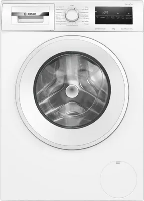 Produktbild von Waschmaschine. 8,0 kg fassungsvermögen. 1400 u/min schleuderdrehzahl. Bügelhilfe. Led-display. Touch-bedienung. Weiß. Bosch WAN2827UFR