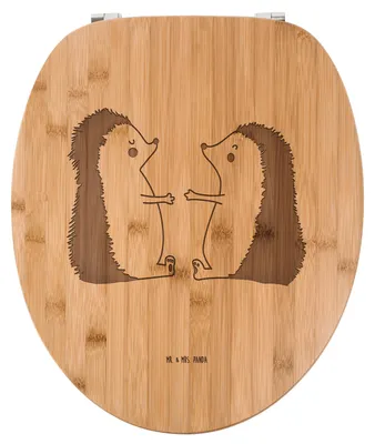 Produktbild von Mr. & Mrs. Panda Toilettendeckel Igel Liebe - Transparent - Geschenk, Partner, WC Sitz, WC-Brille, Ehefrau, Toilettenbrille, Freundin, Brille, Hochzeitstag, Klobrille