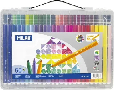 Immagine prodotto di Set Di 50 Pennarelli In Valigetta Di Plastica