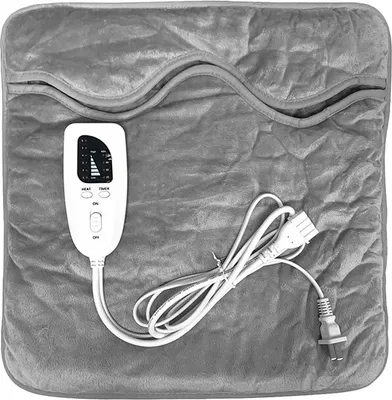 Image de Chauffe-pieds électriques chauffants pour hommes et femmes avec technologie de chauffage rapide Arrêt avec 6 réglages de température15,75 × 15,75 pouces Gris argenté