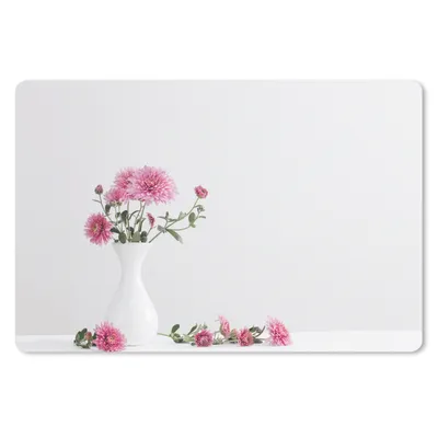 Produktbild von MuchoWow® Schreibtischunterlage Chrysanthemen - Rosa - Stilleben 60x40 cm - XXL Mauspad - Großes Mauspad
