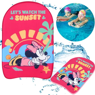 Produktbild von DISNEY Minnie Maus SCHWIMMBRETT, leicht, sicher, zum Schwimmenlernen für Kinder im Schwimmbad 44x30x4 cm