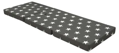Produktbild von Faltmatratze - Grau - Mischgewebe - 70 x 190 cm - mit Sternen