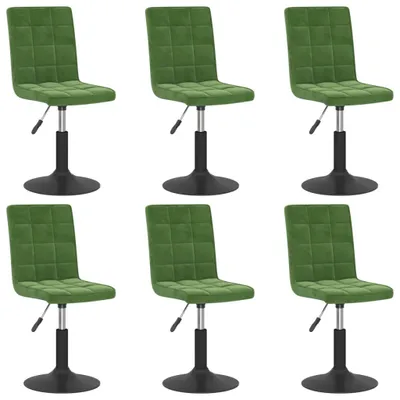 Immagine prodotto di vidaXL Sedie da pranzo 6 pz. Girevoli Velluto verde scuro
