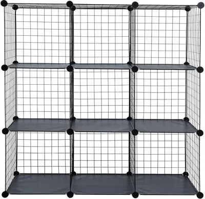 Produktbild von Regalsystem Gitter 9 Fächer ohne Türen