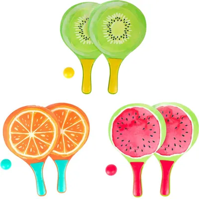 Produktbild von Toi-toys Beach-Tennis-Set Obst, 3-teilig.