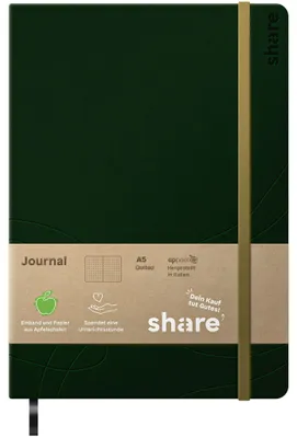Immagine prodotto di diario delle azioni Y-07-07-14 A5 verde punteggiato
