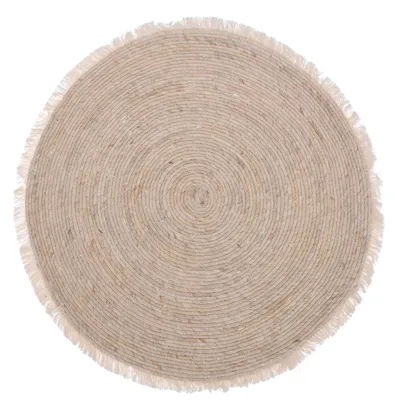 Produktbild von Maisstrohteppich für Wohnzimmer, rund, Ø 80 cm
