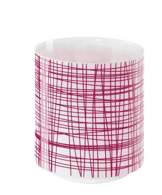 Image de ASA Selection whitematt Licht mit fuchsia Dekor Ø 7,5 cm