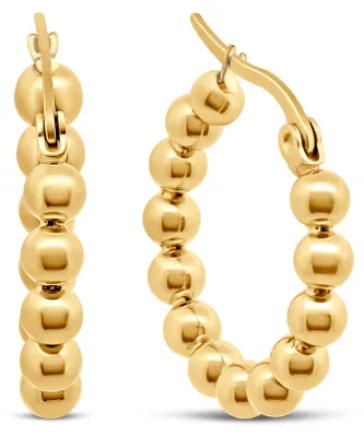 Produktbild von CO88 Collection - 8CE-70597 - oorbellen oorringen met bolletjes - 4 mm balls -  goudkleurig