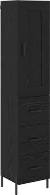 Image de Haut Armoire Chêne noir 34,5 x 34 x 180 cm Bois d'ingénierie