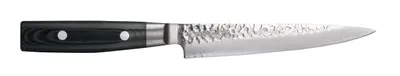 Image de Couteau à viande Yaxell Zen 15 cm - Acier damassé inoxydable 37 plis - Manche en Micarta.