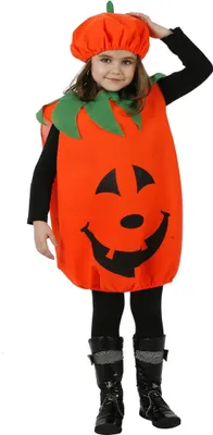 Immagine prodotto di Costume da zucca per bambini 5-6 anni (115/130 cm)