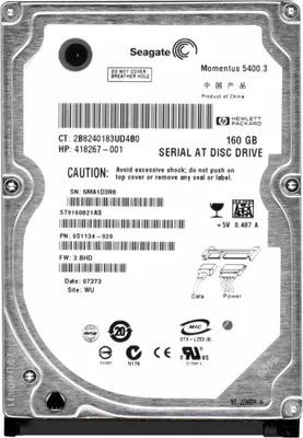 Immagine prodotto di Hard Disk 160gb Seagate Sata 2,5" Interno Momentus St9160821as Notebook Laptop