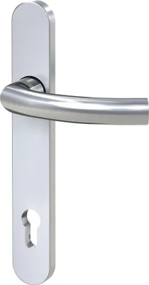 Produktbild von BASI - 1/2-Schmalrahmen-Drücker-Garnitur (innen) - rund - Edelstahl - Lochung: PZ - 92/8 mm - 7839-0108