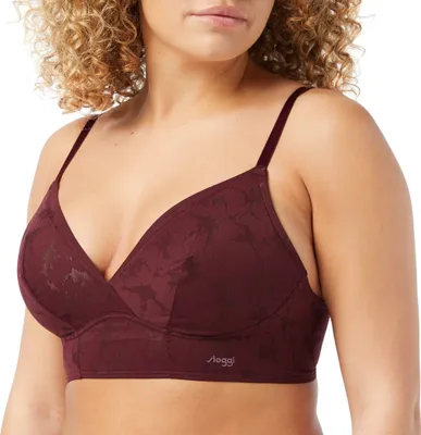 Produktbild von Sloggi Zero Lace 2.0 Longline Bra Ohne Bügel Damen BH , Größe: XS, Farbe: Claret