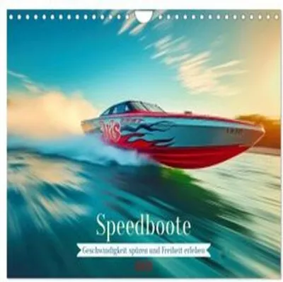 Obrázek produktu pro Speedboats (Nástěnný kalendář 2026 DIN A4 na šířku), CALVENDO Monatskalender
