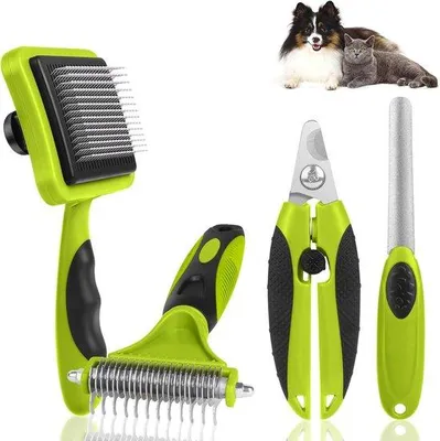 Productafbeelding van Famanu kattenborstel met ontspannende functie - Verwijdert losse haren en ondervacht