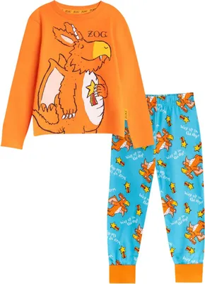 Produktbild von The Gruffalo - Schlafanzug mit langer Hose für Kinder NS9461 (104) (Orange/Blau)