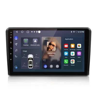 Image de Système de navigation intégré 9 pouces, 2+64 Go, Android 15, Carplay, autoradio pour Audi A3 8P 8V S3 RS3, GPS, DAB, NAVI, WIFI, commandes au volant (SWC), Bluetooth, 2DIN