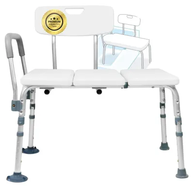 Imagen del producto de Silla para bañera para adultos, transferencia segura, 50 x 75 cm, taburete para ducha