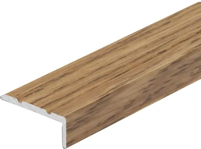 Zdjęcie produktu dla Profil schodowy aluminiowy wąski 25x10mm Cezar Dąb Mat 1,35m