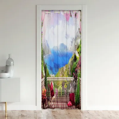 Obrázok produktu pre Záclona na okno/dvere, 167x228 cm, obraz krajiny