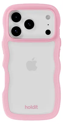 Productafbeelding van Holdit Wavy Case voor de Apple iPhone 17 Pro Max - Transparent / Pink