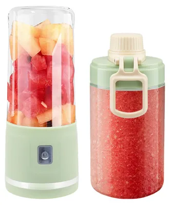Tragbarer Smoothie-Mixer, 450 ml, USB-C, 8 Klingen, Reisebecher