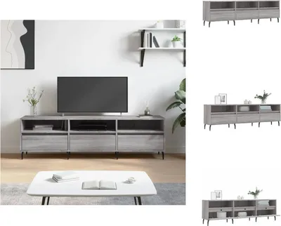 Produktbild von vidaXL TV-Schrank Grau Sonoma 150x30x44,5 cm Holzwerkstoff -  TV-Möbel