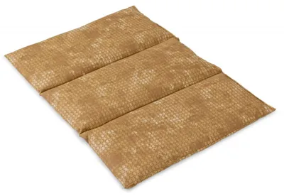 Produktbild von GIRAFFENLAND Rapssamenkissen groß 40x30cm - 3-Kammer - batik-gold - Wärmekissen - Körnerkissen