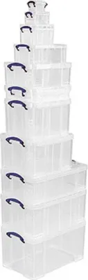 Image de Really Useful Box 19C Aufbewahrungsbox 19 Liter transparent