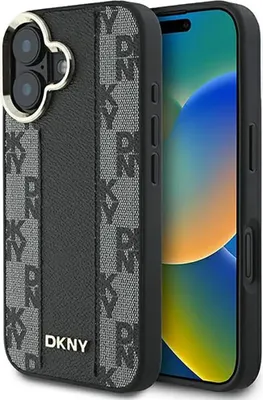 Obrázek produktu pro Etui Dkny Checkered Pattern Magsafe Na Iphone 16 Plus - Černé