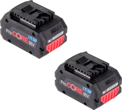 Produktbild von Bosch Set 2x ProCORE 18 V 8,0 Ah Professional Li-Ion Einschub Akku ( 1600A016GK )