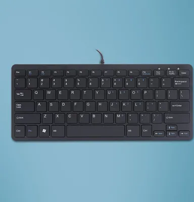 Image de Clavier R-Go Compact, QWERTY (US), blanc, filaire