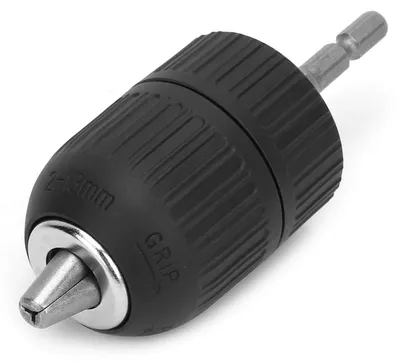 Produktbild von Bohrfutter Schnellspannbohrfutter Bohrmaschinenfutter - 2-13 mm - 1/2-20UNF - Mit 1/4 Sechskant-Adapter