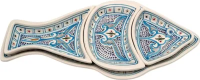 Image de Service apéritif Poisson Marocain Turquoise