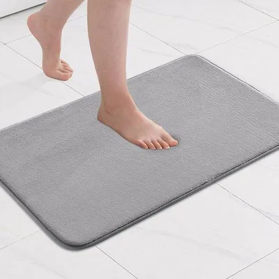 Produktbild von Schwimmatte aus Traagschaum - Bade- und Dekomatte - Antirutsch - 40 x 60 cm - Hellgrau