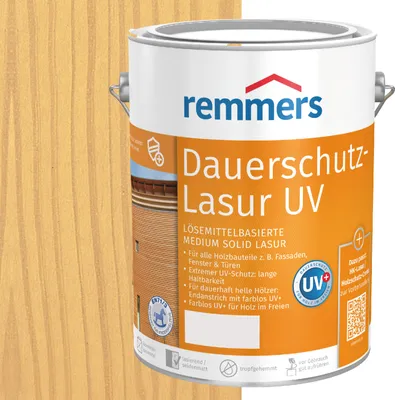 Produktbild von Remmers Dauerschutz-Lasur UV farblos UV+ 0,75 l, Holzlasur