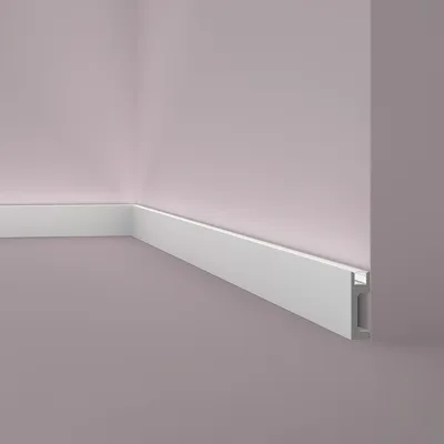 Image de NMC IL10 WALLSTYL Plinthe Moulure décorative Corniche de plafond Éclairage indirect 2 m