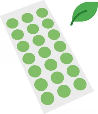 Produktbild von Dreifke® Aufkleber I Markierungspunkte, grün, ökologische Folie, selbstkleben...