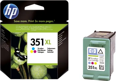 Produktbild von HP 351XL Cyan/Magenta/Gelb Original Druckerpatrone mit hoher Reichweite, Hohe (XL-) Ausbeute, Cyan, Magenta, Gelb, Tinte auf Farbstoffbasis, 1 Stück(e), 580 Seiten