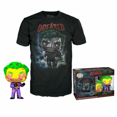 Immagine prodotto di Funko Pop! Joker - Figurka winylowa DC Comics z koszulką premium, Set POP & Tee