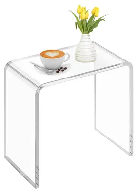Acryl Beistelltisch transparent 40x28x40 cm, modern